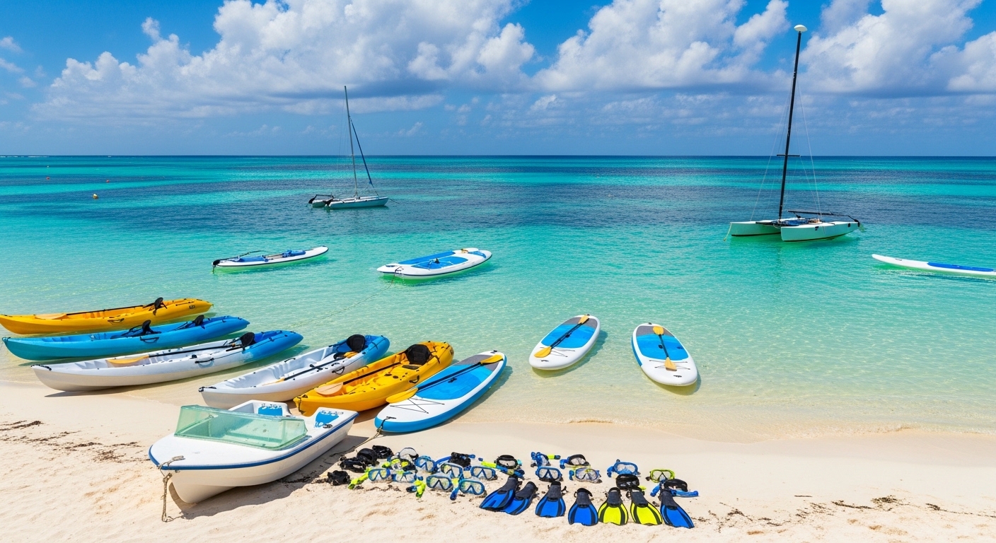 water sports caribbean cancun snorkel kayak activities