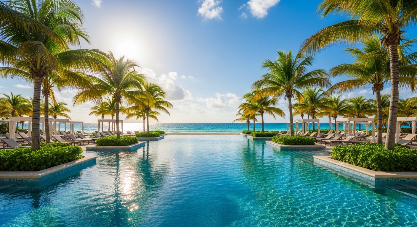 spring break cancun beach party resort pool