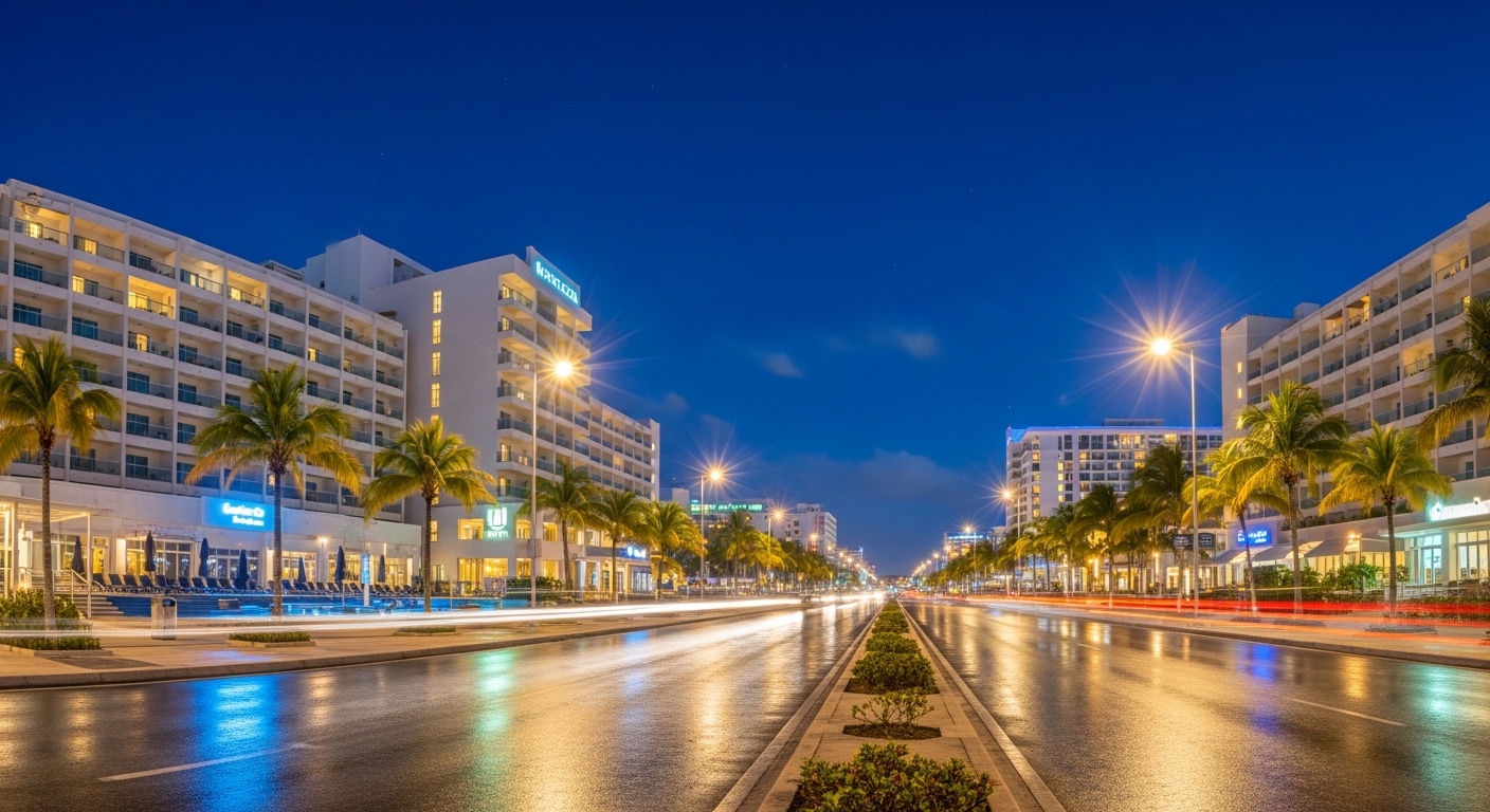 cancun hotel zone hotels boulevard kukulcan night