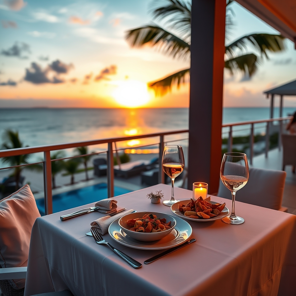 Cena romántica Cancún: dentro y fuera del Imperial Las Perlas