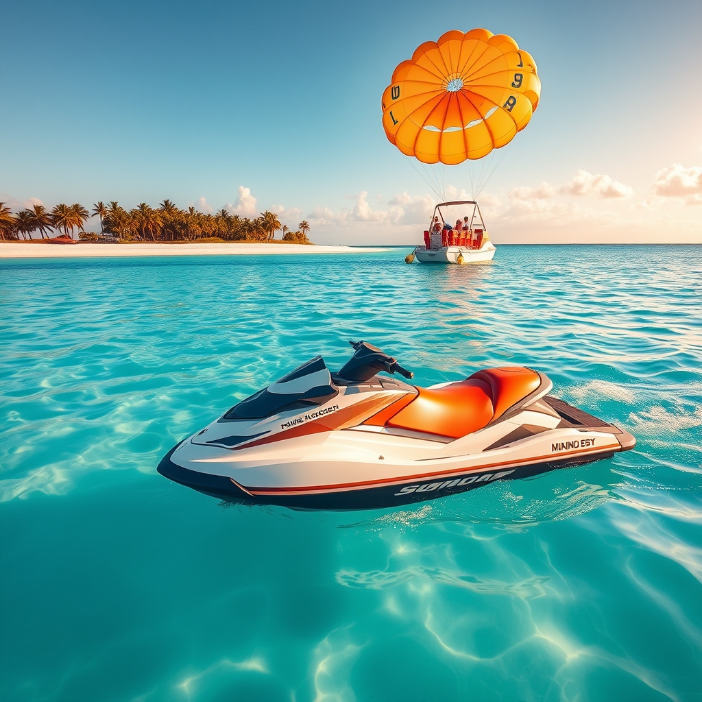 Deportes acuáticos en Cancún: jet ski, parasailing y kayak